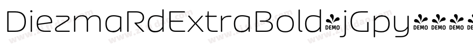 DiezmaRdExtraBold-jGpy字体转换