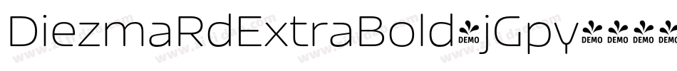 DiezmaRdExtraBold-jGpy字体转换