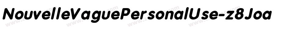 NouvelleVaguePersonalUse-z8Joa字体转换