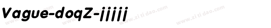 Vague-doqZ字体转换