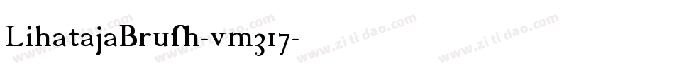 LihatajaBrush-vm317字体转换