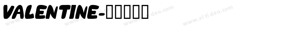 VALENTINE字体转换
