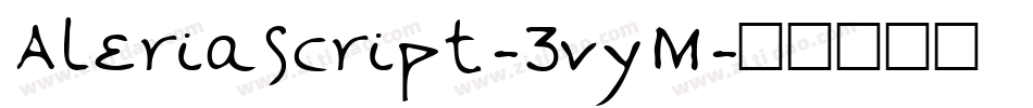 Aleriascript-3vyM字体转换