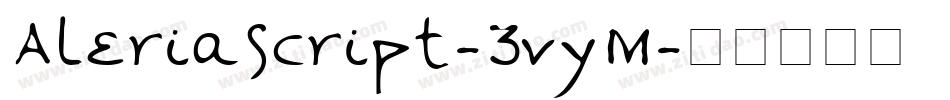 Aleriascript-3vyM字体转换