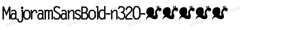 MajoramSansBold-n320字体转换