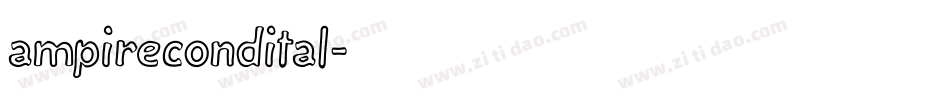 ampirecondital字体转换
