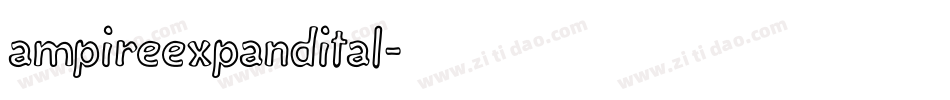 ampireexpandital字体转换