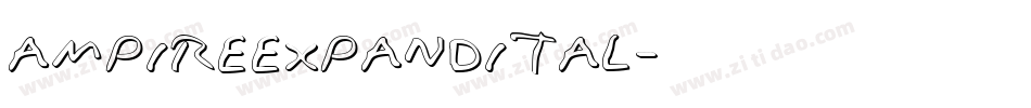 ampireexpandital字体转换