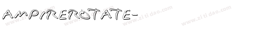 ampirerotate字体转换