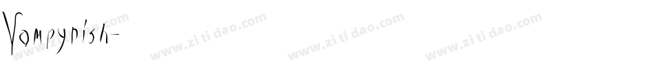 Vampyrish字体转换