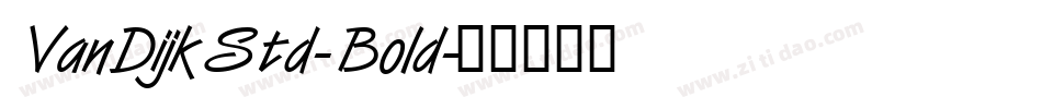 VanDijkStd-Bold字体转换