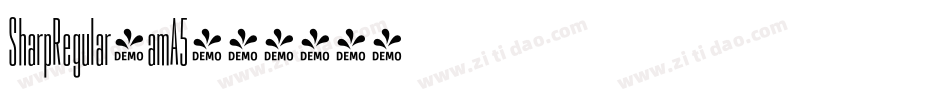 SharpRegular-amA5字体转换 SharpRegular-amA5字体转换