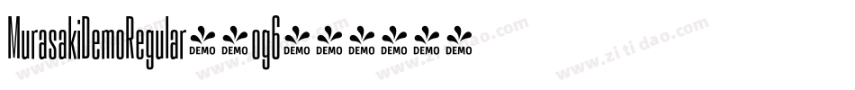 MurasakiDemoRegular-4og6字体转换