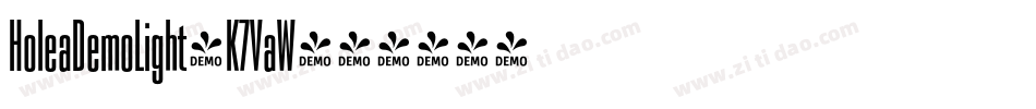 HoleaDemoLight-K7VaW字体转换