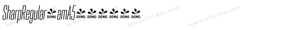 SharpRegular-amA5字体转换 SharpRegular-amA5字体转换