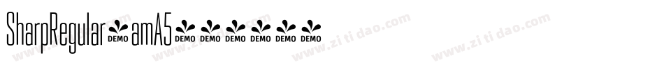 SharpRegular-amA5字体转换 SharpRegular-amA5字体转换