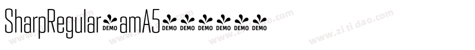 SharpRegular-amA5字体转换 SharpRegular-amA5字体转换