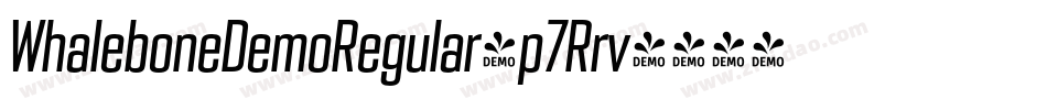 WhaleboneDemoRegular-p7Rrv字体转换