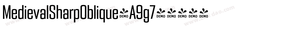 MedievalSharpOblique-A9g7字体转换