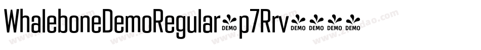WhaleboneDemoRegular-p7Rrv字体转换