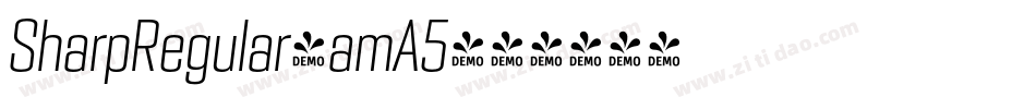 SharpRegular-amA5字体转换 SharpRegular-amA5字体转换