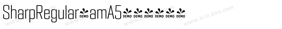 SharpRegular-amA5字体转换 SharpRegular-amA5字体转换