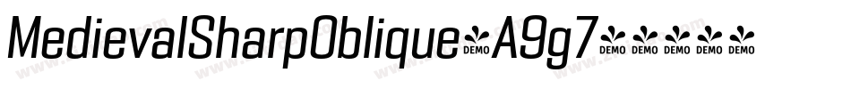 MedievalSharpOblique-A9g7字体转换
