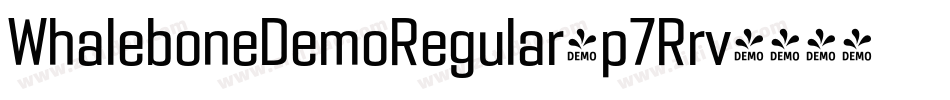WhaleboneDemoRegular-p7Rrv字体转换