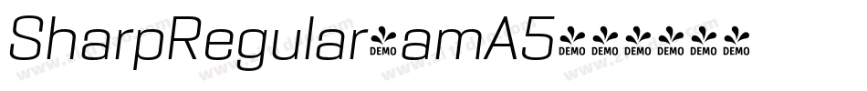 SharpRegular-amA5字体转换 SharpRegular-amA5字体转换