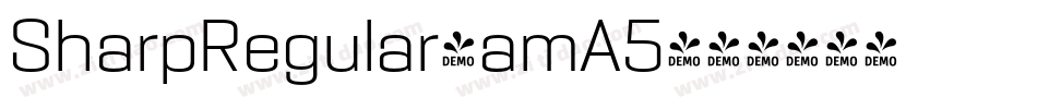 SharpRegular-amA5字体转换 SharpRegular-amA5字体转换