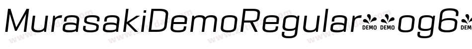 MurasakiDemoRegular-4og6字体转换