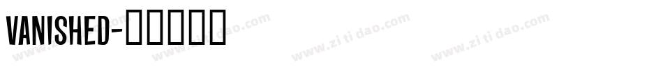 vanished字体转换