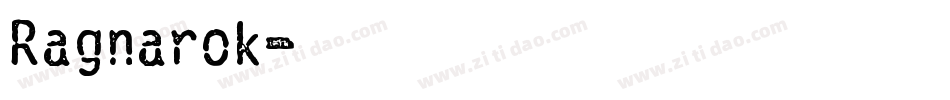 Ragnarok字体转换