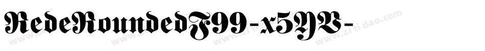 RedeRoundedF99-x5YV字体转换