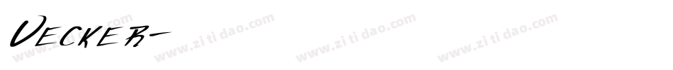Vecker字体转换