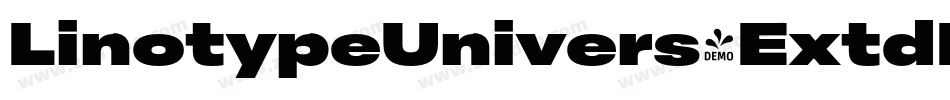 LinotypeUnivers-ExtdHeavyItalic字体转换