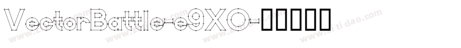 VectorBattle-e9XO字体转换
