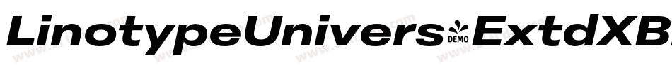 LinotypeUnivers-ExtdXBlack字体转换