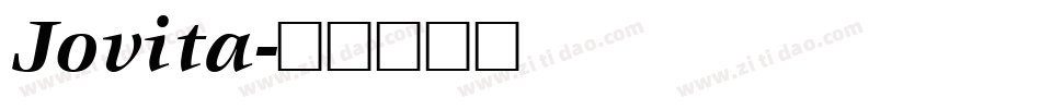 Jovita字体转换