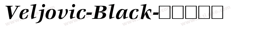 Veljovic-Black字体转换