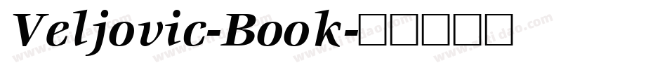 Veljovic-Book字体转换