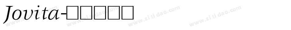 Jovita字体转换