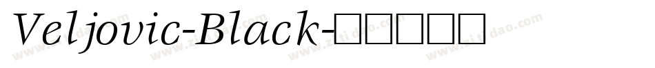 Veljovic-Black字体转换