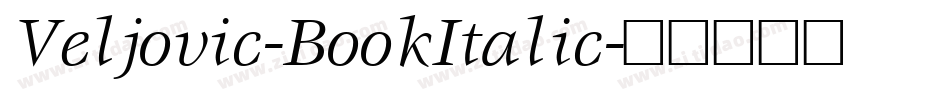 Veljovic-BookItalic字体转换