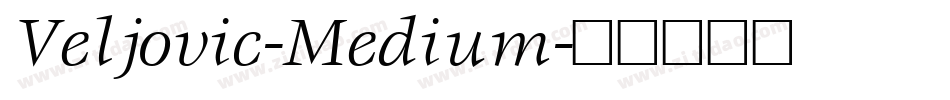 Veljovic-Medium字体转换