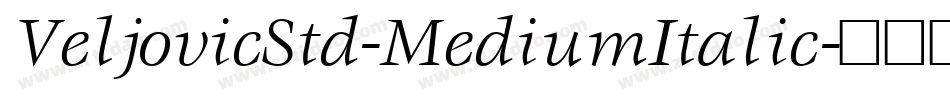 VeljovicStd-MediumItalic字体转换