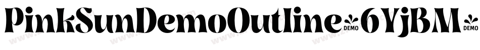 PinkSunDemoOutline-6YjBM字体转换