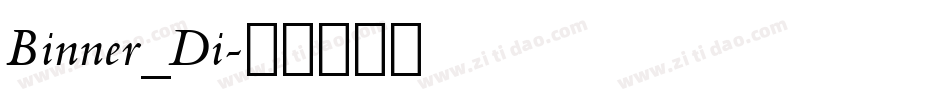 Binner_Di字体转换