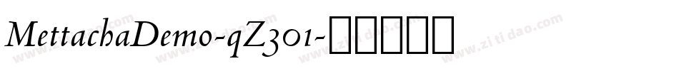 MettachaDemo-qZ301字体转换