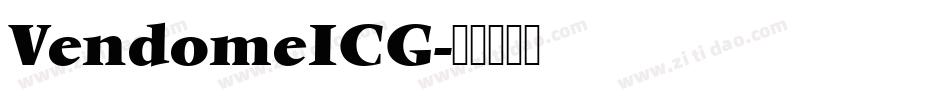VendomeICG字体转换
